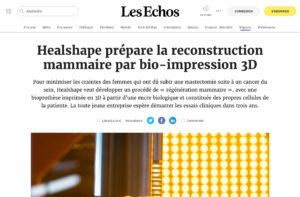 Press article in Les Echos